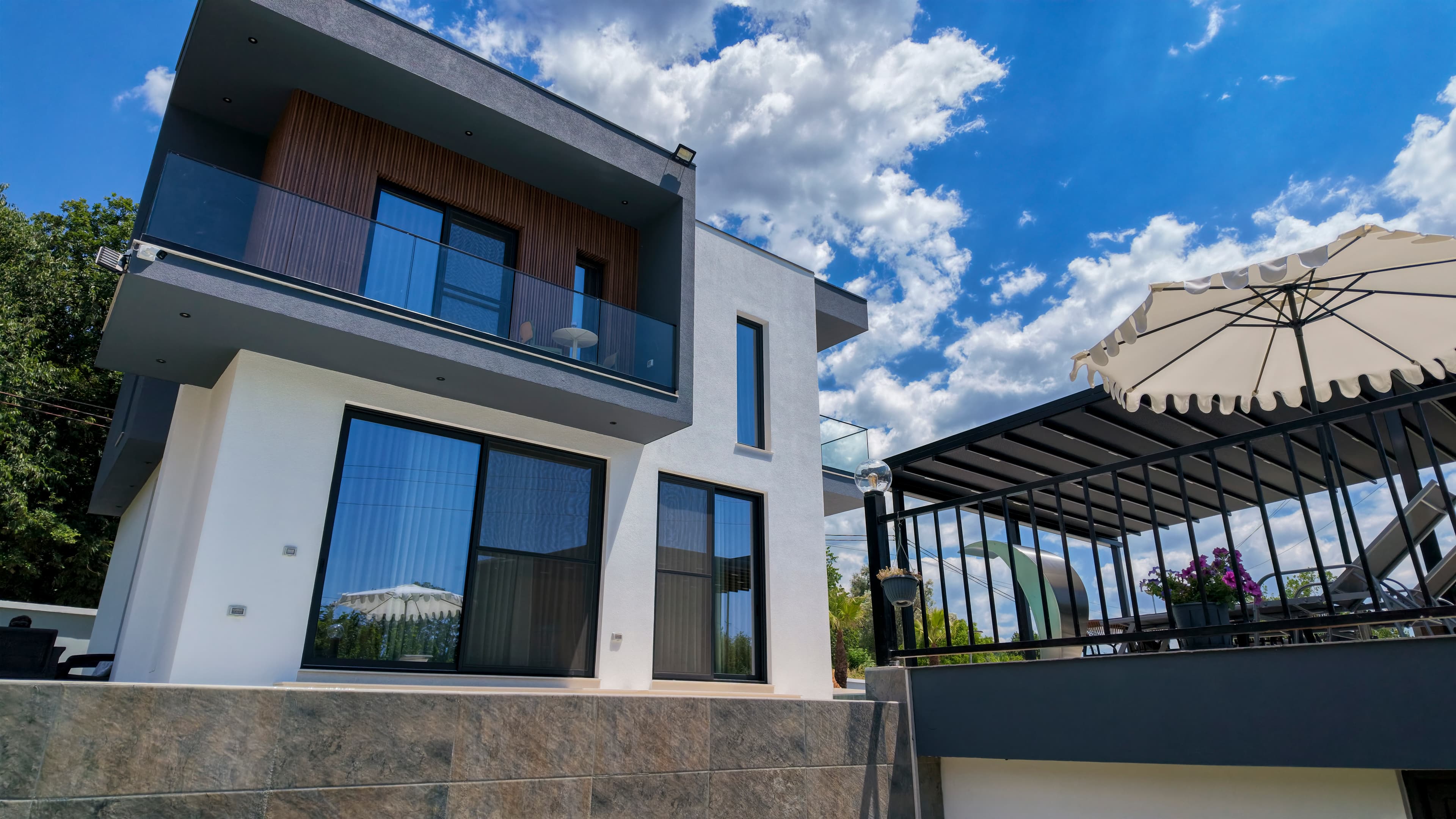 G Villa pool deck in Kallmet, Tirana
